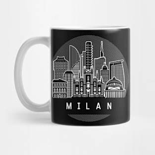 Milan Italy Skyline Mug